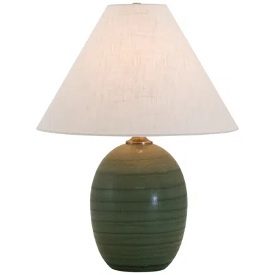House Of Troy Scatchard 22 1/2" High Green Stoneware Table Lamp