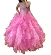 House Of Wu Strapless Quinceañera Dress In Pink In Pink