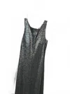 House Of Wu Women's Sequin Sleeveless Evening Gown In Charcoal In Pink