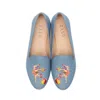 House Of Zalo Acrobat Slipper In Denim In Multi