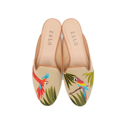 House Of Zalo Cotorra Mule In Natural In Multi