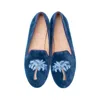 House Of Zalo Sagittarius Slipper In Sapphire In Blue