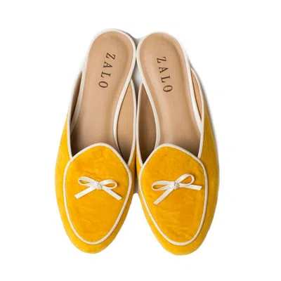 House Of Zalo Women's Bow Mule In Saffron In Yellow