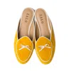 House Of Zalo Women's Bow Mule In Saffron In Yellow