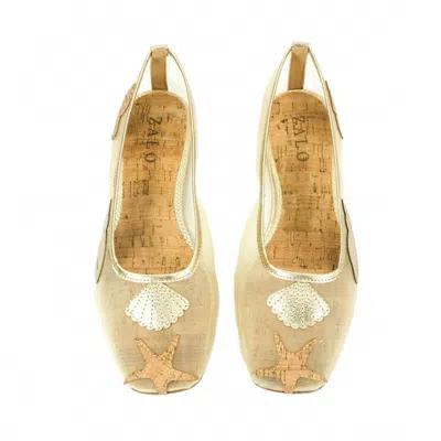 House Of Zalo Women's Sylvie Shell Ballet In Gold