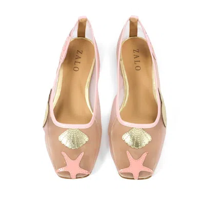 House Of Zalo Women's Sylvie Shell Ballet In Rose In Multi