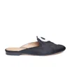 House Of Zalo Women's Yin Yang Calf Hair Mule In Black And White