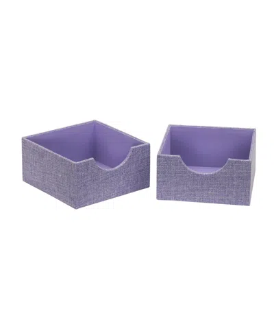 Household Essentials 2-pack Of Drawer Organizers In Purple