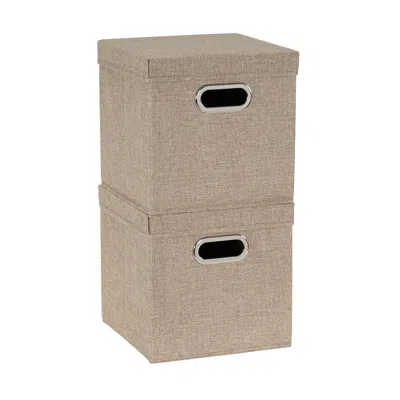 Household Essentials 2-pc. Cafe Storage Box Set In Cafã©