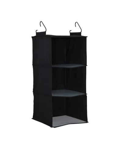 Household Essentials 3 Shelf Hanging Closet Organizer In Black