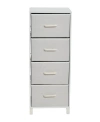 Household Essentials 4 Drawer Dresser In Scandinavian White
