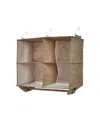 Household Essentials 4 Pocket Wide Organizer Latte In Beige