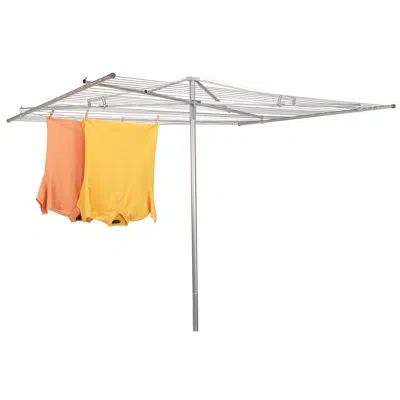 Household Essentials Aluminumtopoutsideparallelumbrellaclothesline