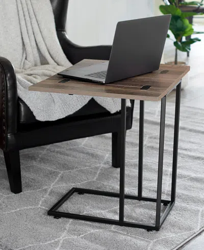 Household Essentials C Table With Fold Out Sides In Ashwood