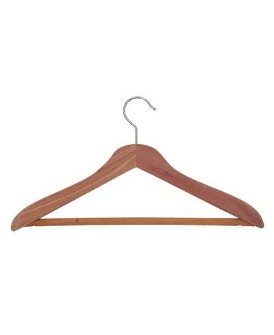 Household Essentials Cedar Hanger, Locking Bar, Set Of 4 In Natural