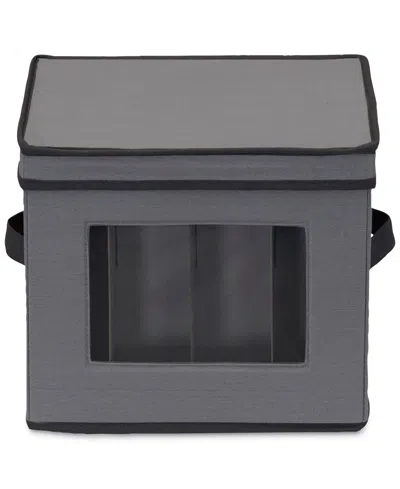 Household Essentials Champagne Flute Storage Box In Gray