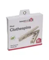 Household Essentials Clothespins, Birch Set Of 50 In Natural