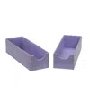 Household Essentials Drawer Organizers, Set Of 2 In Iris