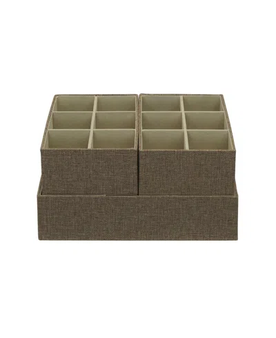 Household Essentials Drawer Organizers Starter In Latte