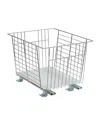 Household Essentials Glidez Steel Pull-out/slide-out Storage Organizer With Plastic Liner For Under Cabinet Or Wire Shelf In Silver