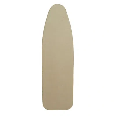 Household Essentials Ironing Board Cover And Pad, 100% Cotton With Heat-resistant Silicone Coating, Thick Fiber Pad, And  In Beige