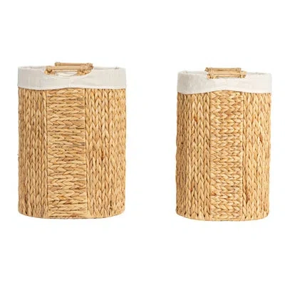 Household Essentials Laundry Hamper With Handles In Brown;natural
