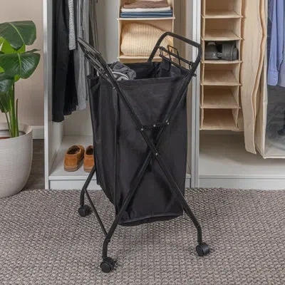 Household Essentials Laundryhamper In Black