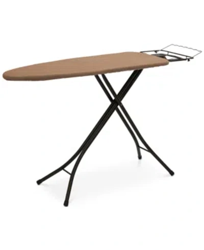 Household Essentials Mega Wide Top Ironing Board With Iron Rest & Hanger Bar In Brown