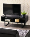 HOUSEHOLD ESSENTIALS MODERN MEDIA COFFEE TABLE WITH 2 COMPARTMENTS