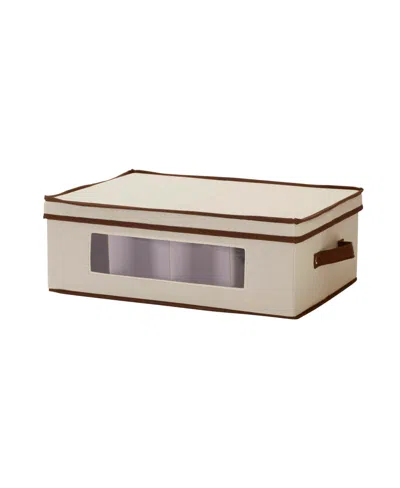 Household Essentials Mug And Tumbler Vision China Storage Box Chest In Cream,natural