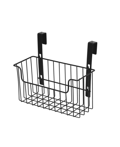 Household Essentials Over The Door Cut Out Basket In Black