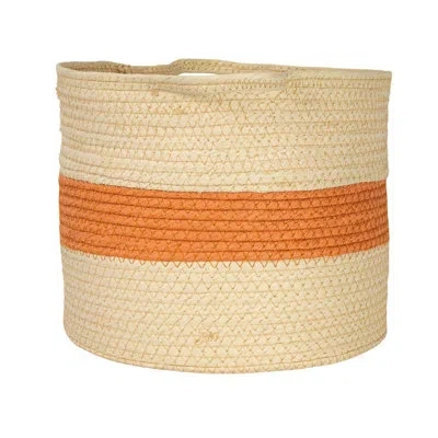 Household Essentials Paper General Basket In Brown;orange;terracotta