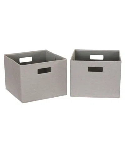 Household Essentials Storage Cubes 2 Pack In Gray