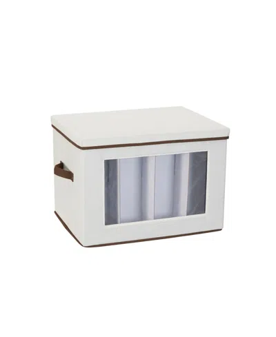 Household Essentials Tall Wine Chest In Cream
