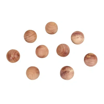 Household Essentials Vislobokov Cedar Fresh Cedar Balls, 24 Pack With Fresh Cedar Scent, Solid Redwood Cedar, Great For L