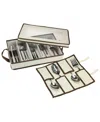 Household Essentials Windowed Flatware Storage Box In Tan,brown