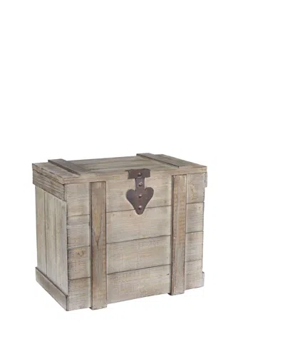 Household Essentials Wood Home Trunk Medium In Multi Color