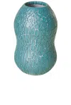 Houseplant Crackle Vase By Seth In Light Blue