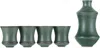 Houseplant Green 'by Seth' Sake Set, 5 Pcs In Moss
