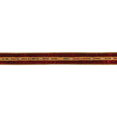 Houzbling 1.5" X 10 Yds. Ribbon Wired Polyester In Brown