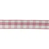 Houzbling 2.5" X 10 Yds. Ribbon (set Of 2) Wired Cotton