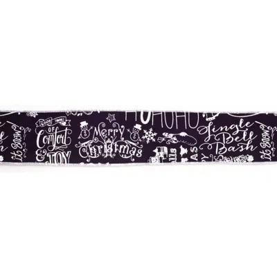 Houzbling 4" X 10 Yds. (2 Rolls) Wired Polyester In Black