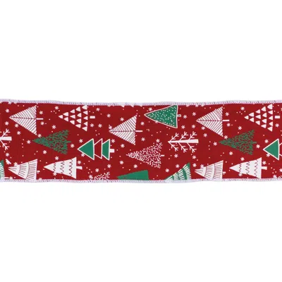 Houzbling 4" X 10 Yds. Ribbon Wired Cotton