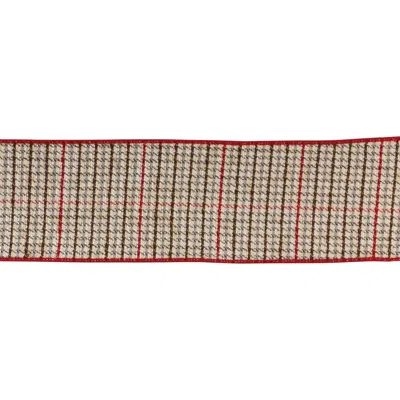 Houzbling 4" X 10 Yds. Ribbon Wired Polyester