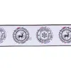 Houzbling 4" X 5 Yds. Ribbon (set Of 2) Wired Cotton