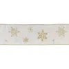 HOUZBLING 4" X 5 YDS. RIBBON (SET OF 2) WIRED POLYESTER