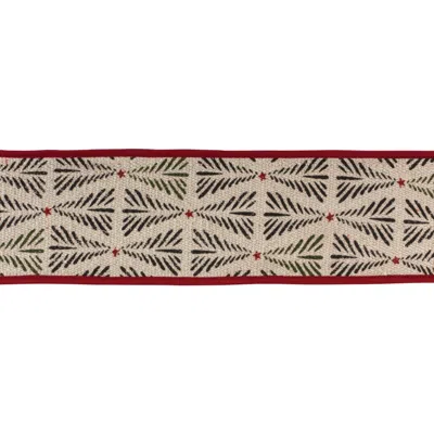 Houzbling 4" X 5 Yds. Ribbon Wired Cotton
