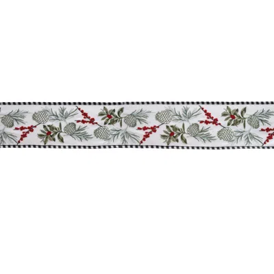 Houzbling 4" X 5 Yds. Ribbon Wired Polyester