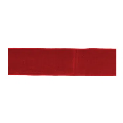Houzbling 4" X 5 Yds. Wired Nylon/wool In Red