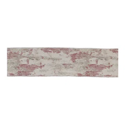Houzbling 4" X 5 Yds. Wired Polyester (set Of 2) In Multi